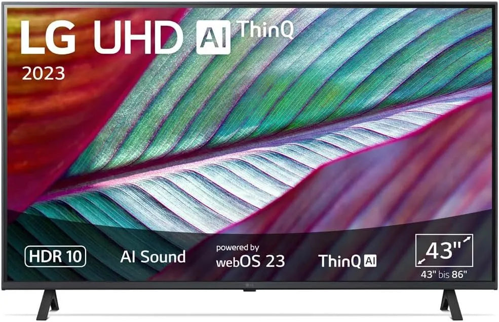 LG Modell 43UR75006LK, Breite 109 cm, 60 Hz, 43 Zoll, Modelljahr 2023, Smart TV, UHD Fernseher, Active HDR