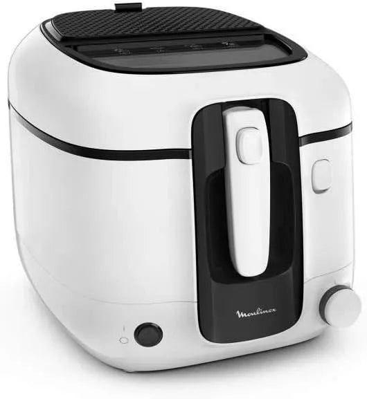 Moulinex Super Uno Fritteuse, Fassungsvermögen 1,5 kg, einstellbarer Thermostat, einfache Reinigung, Geruchsfilter, Fassungsvermögen 2,2 l