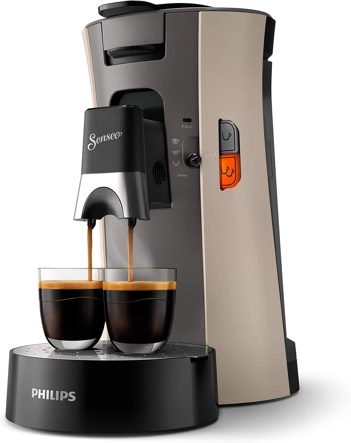Philips Modell, Maße 31 x 15.5 x 31 cm CSA240/30, 1450 Watt, Senseo Select Kaffeepadmaschine, Memo-Funktion, Beige, Fassungsvermögen 0.9L