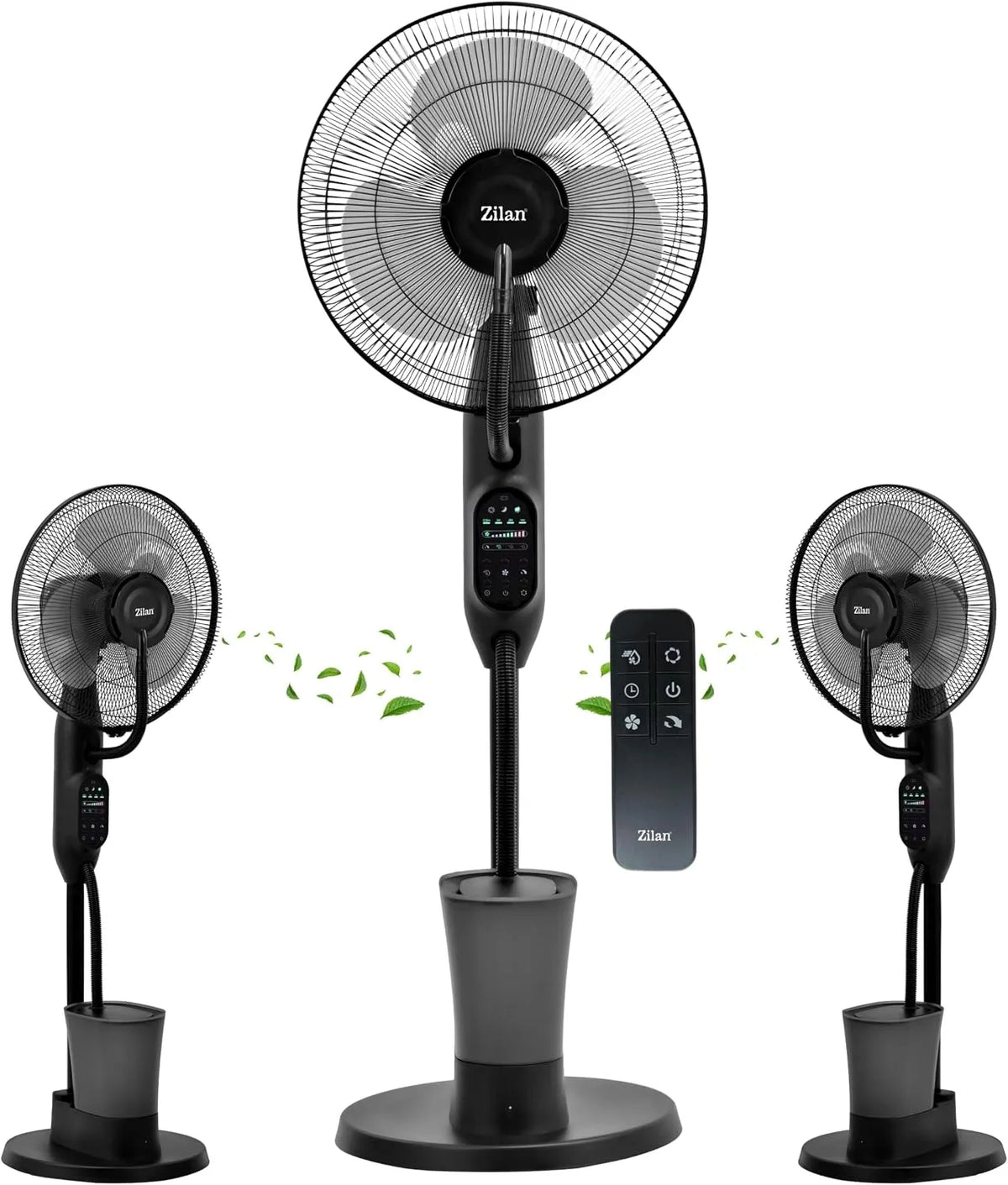 Klimaanlage 3in1, Mobile, Standventilator mit Wasserkühlung sehr leise, Vader Black
