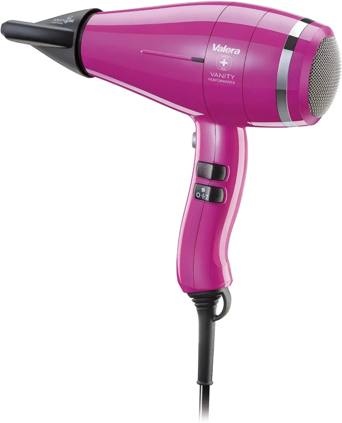 Performance professioneller Ionen-Haartrockner für leises und schnelles Trocknen Valera Vanity, 2400 Watt, Farbe Hot Pink Rosa