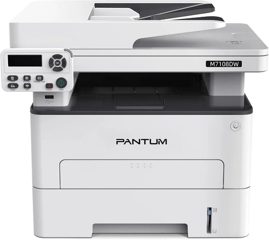Drucker M7108DW 33ppm 1500-Seiten-Starter-Tonerkassette, Scanner Kopierer, USB, Automatischer Duplexdruck, in Schwarz Weiss, WLAN, Ethernet