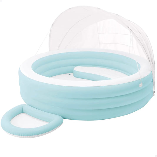 Intex Pool 57195NP, Maße 177 x 221 x 137 cm, Swim Center Baldachin Lounge, aufgeblasen