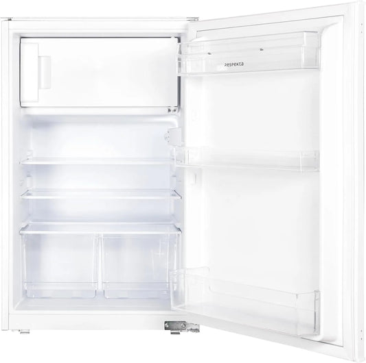 Respekta Kühl-Gefrierkombination KS88.4-11, Einbaukühlschrank mit Gefrierfach 88 cm, Max. 39 dB, Fassungsvermögen 116 L Nutzinhalt, in weiß