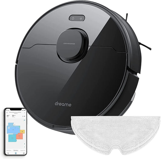 Dreame Staubsauger 150min, D9 Max Roboter, mit Laser-Navigation 4000Pa Saugroboter, mit wischfunktion Laufzeit Saug und Wischroboter App