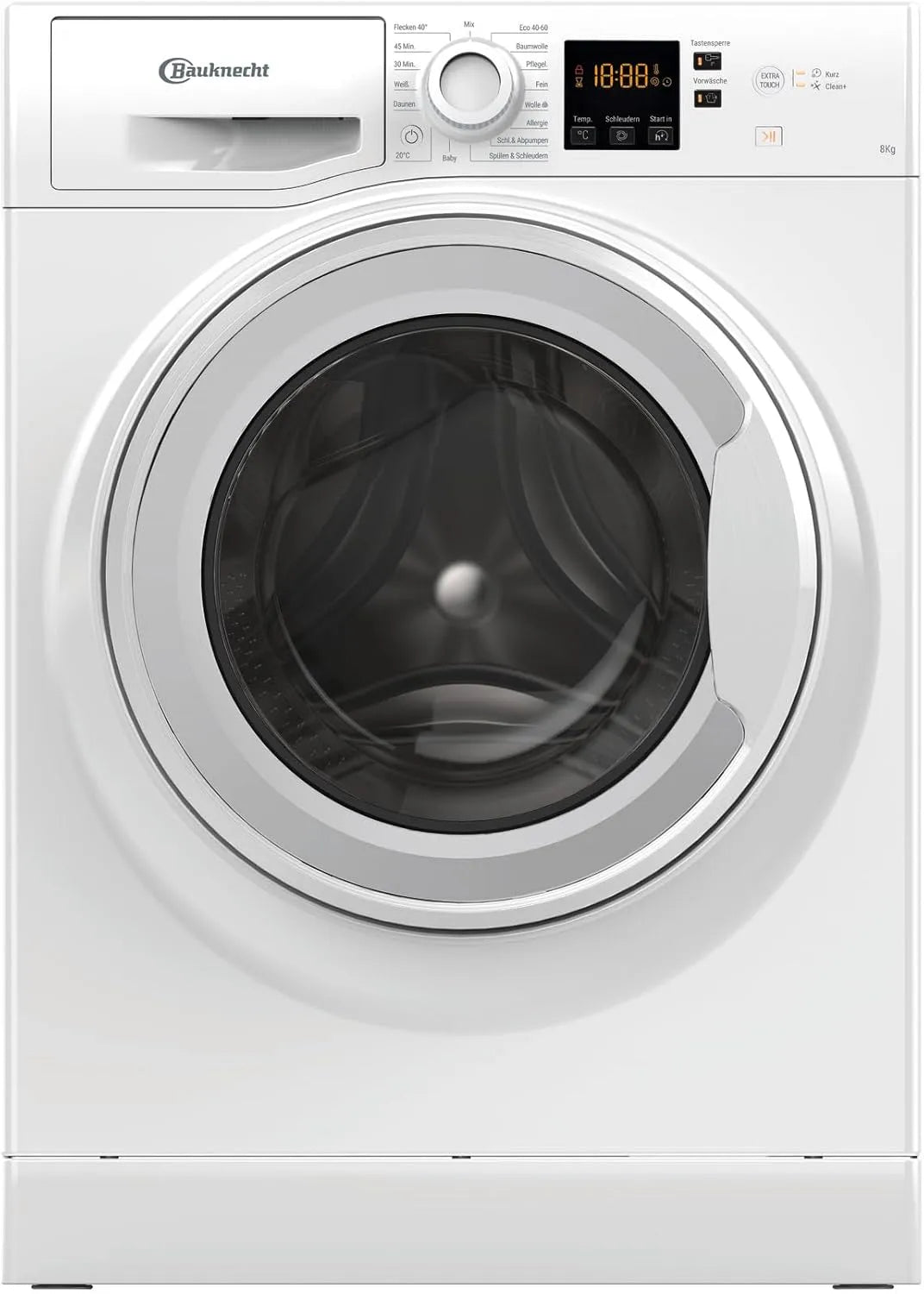 Bauknecht Waschmaschine WAM 814 A, Gewicht 8kg, Kurz 45, Kurz 30, Flecken 40°, Frontbeladung, Anti-Allergie-Programm, Energieeffizienzklasse A
