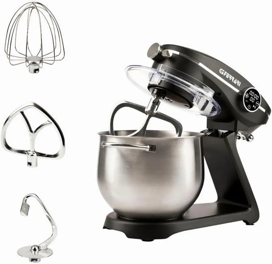 Modell G3 Ferrari Knetmaschine mit Direktantrieb G20137 8-Liter-Edelstahlschüssel, Leistung 2300 W max., 10 Geschwindigkeitsstufen, Metallgehäuse