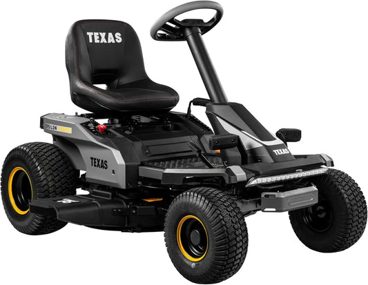 Modell 72V R7600Li TEXAS Epsilon, Akku-Rasentraktor 76 cm Schnittbreite, Spannung 72V, 24Ah, für Flächen bis 3000 m², Mulchfunktion, Seitenauswurf
