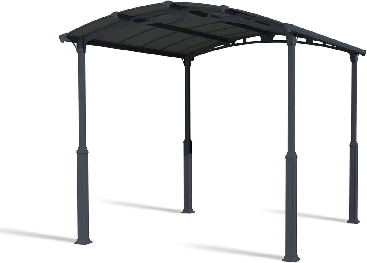 Carport 4300 Canopia by Palram, Bausatz Alpine 435 x 359cm Einzelcarport Polycarbonat in Anthrazit für PKW aus rostfreiem Aluminium