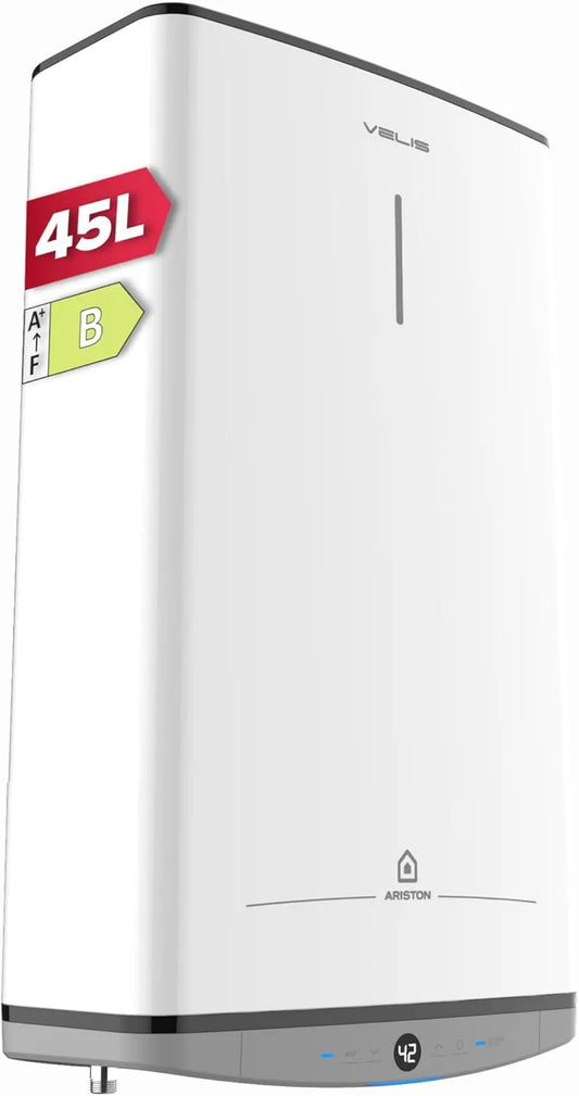 Ariston Warmwasserbereiter, elektrische flache 45 L, 15% Energieeinsparung, Velis Dune, Eco Evo Funktion, Installation Frankreich, Multiposition