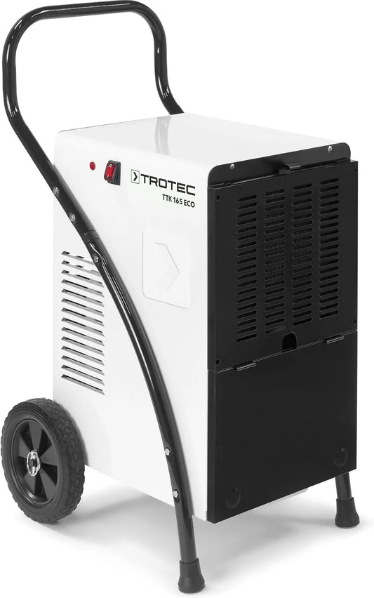 Trotec Luftentfeuchter TTK 165 ECO, 230 m³, Leistung 52 L/Tag, Fläche 90 m², für große Räume, Bautrockner