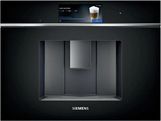 Siemens Kaffeevollautomat CT718L1B0 iQ700, autoMilk Clean, Breite 59,4 cm, Smarter Einbau, ceramDrive, automatische Dampfreinigung des Milchsystems